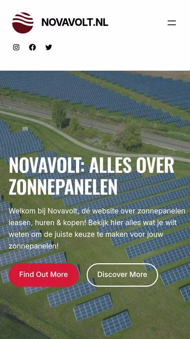 Screenshot of novavolt.nl