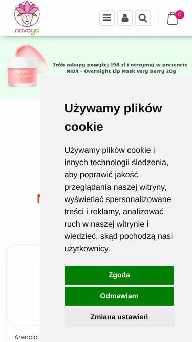 Screenshot of novaya.eu