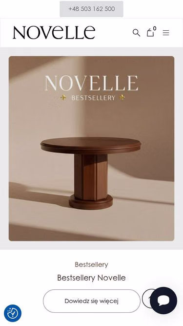 Screenshot of novelle.pl