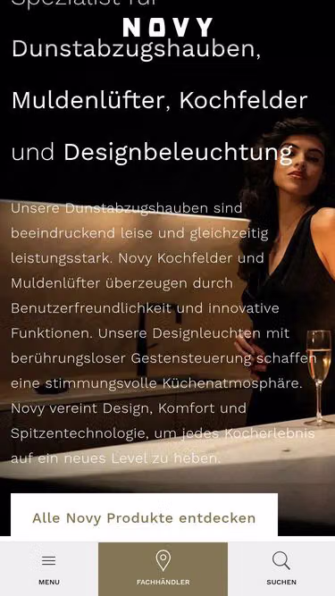 Screenshot of novy.si