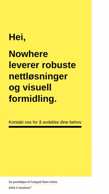 Screenshot of nowhere.no