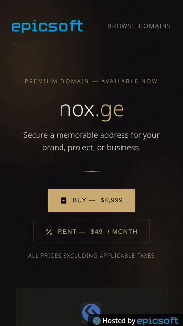 Screenshot of nox.ge