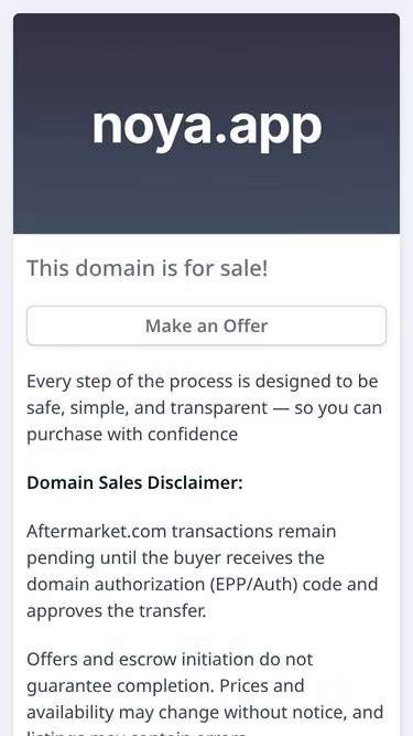 Screenshot of noya.app