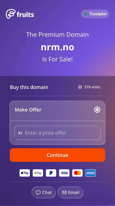 Screenshot of nrm.no