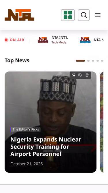 Screenshot of nta.ng