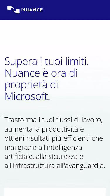 Screenshot of nuance.it