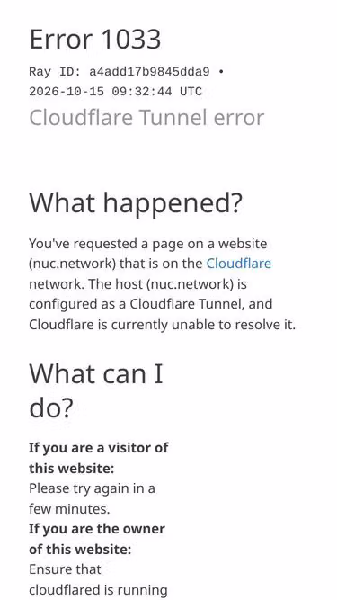 Screenshot of nuc.network