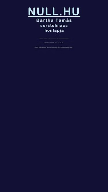 Screenshot of null.hu