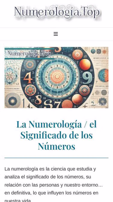 Screenshot of numerologia.top