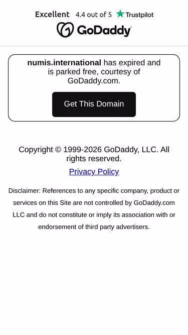 Screenshot of numis.international