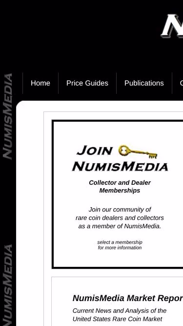 Screenshot of numis.net