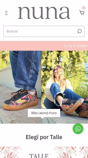 Screenshot of nuna.com.ar