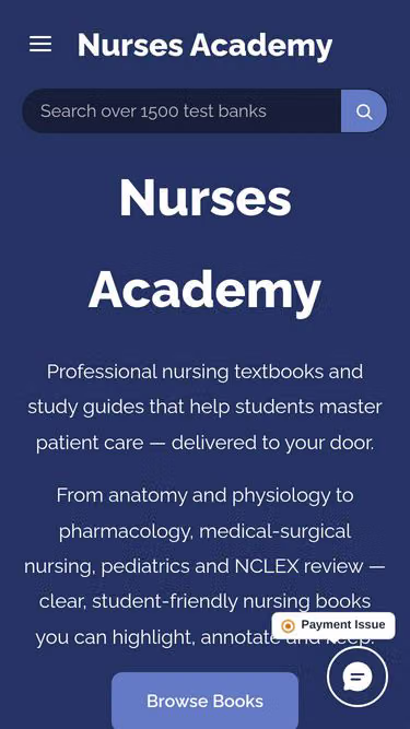 Screenshot of nurses.ac
