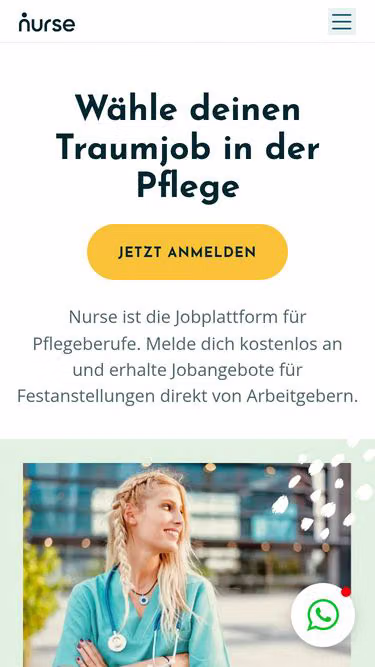 Screenshot of nurses.ch