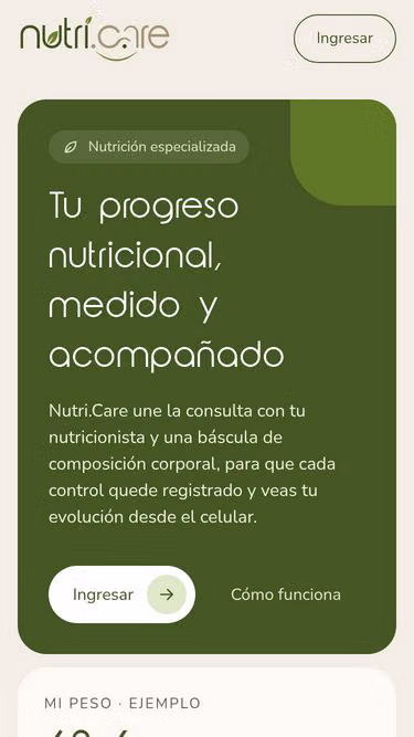 Screenshot of nutri.care