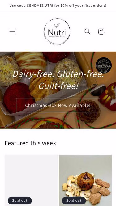Screenshot of nutri.earth