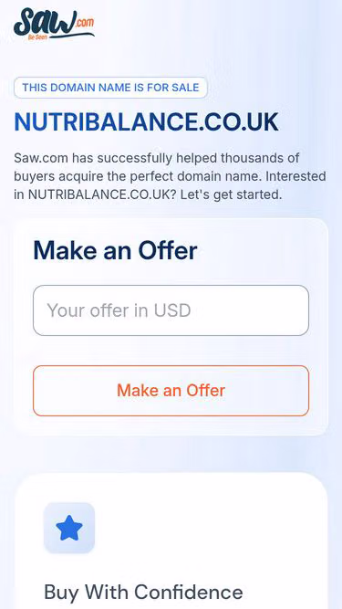 Screenshot of nutribalance.co.uk