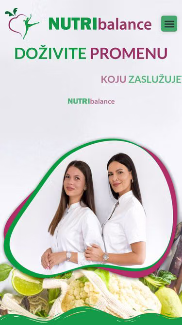Screenshot of nutribalance.rs