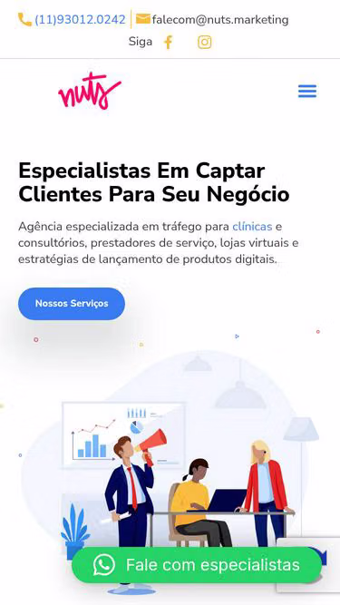 Screenshot of nuts.marketing