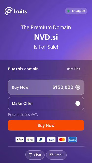 Screenshot of nvd.si