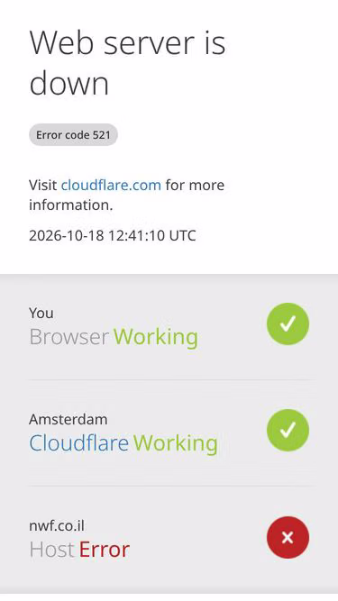 Screenshot of nwf.co.il