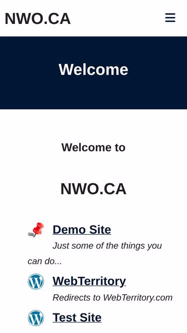 Screenshot of nwo.ca