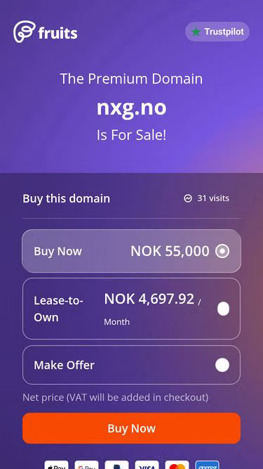 Screenshot of nxg.no
