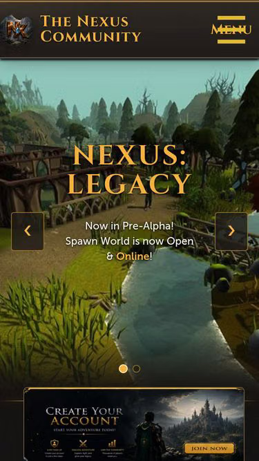 Screenshot of nxs.rs
