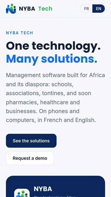Screenshot of nyba.app