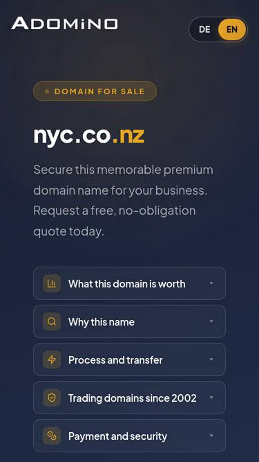 Screenshot of nyc.co.nz