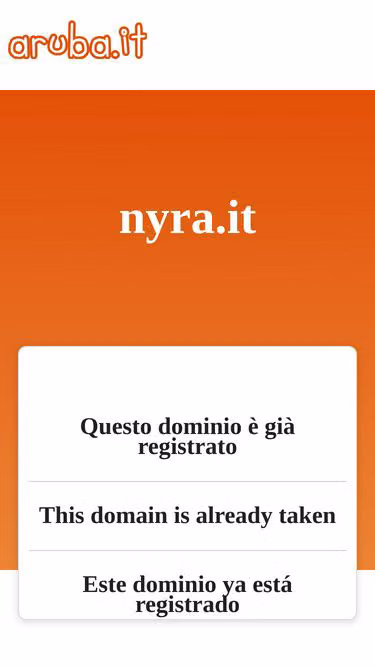 Screenshot of nyra.it