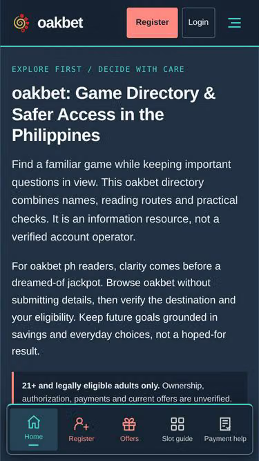 Screenshot of oakbet.click