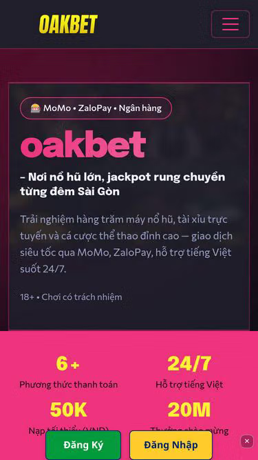 Screenshot of oakbet.lat