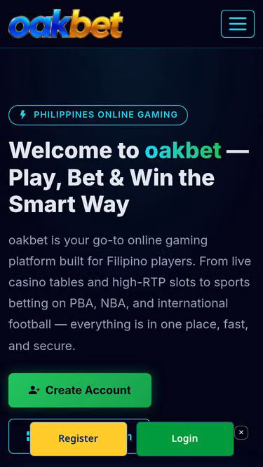 Screenshot of oakbet.vin