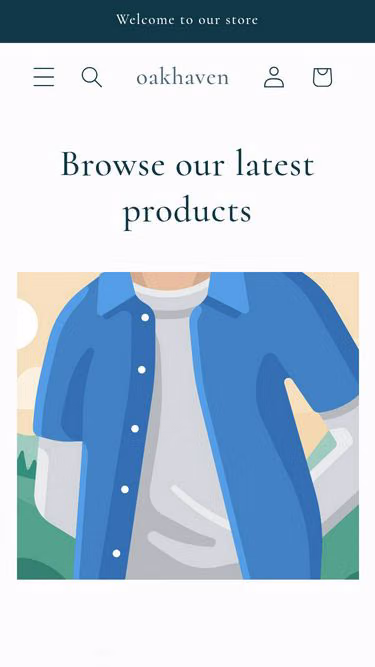 Screenshot of oakhaven.shop