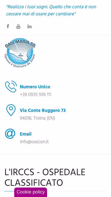 Screenshot of oasi.en.it