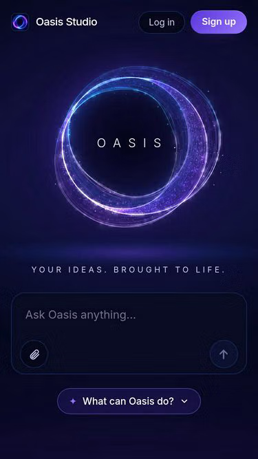 Screenshot of oasisstudio.app