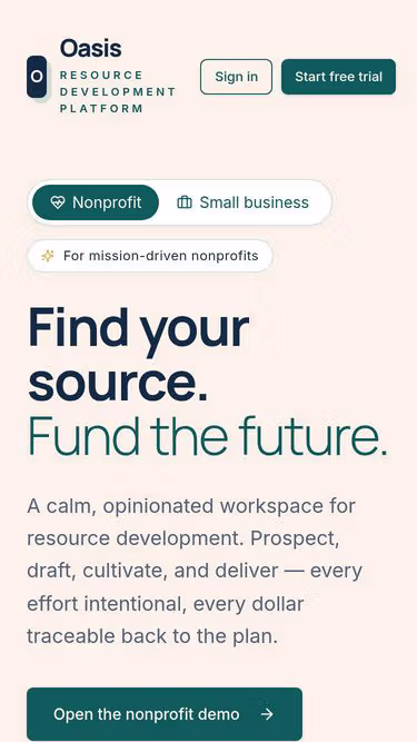 Screenshot of oasisstudio.org