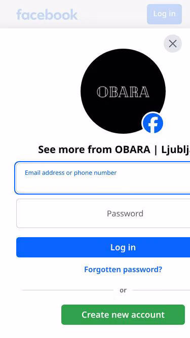 Screenshot of obara.si