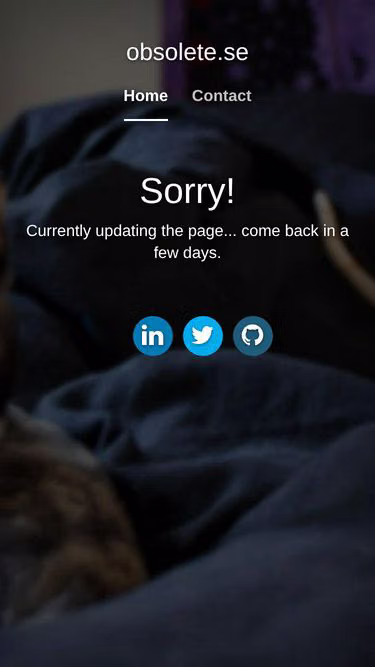 Screenshot of obsolete.se