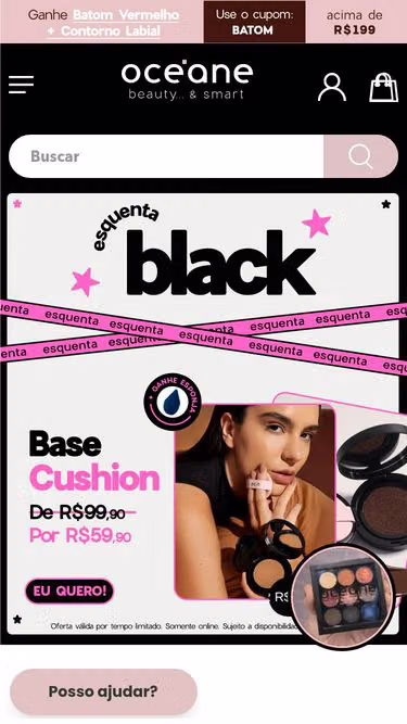 Screenshot of oceane.com.br