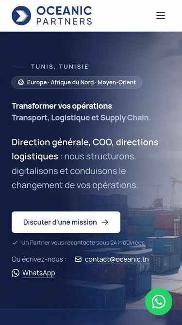 Screenshot of oceanic.tn