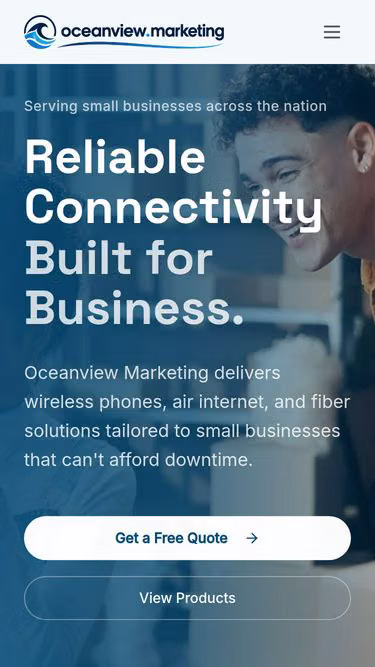 Screenshot of oceanview.marketing
