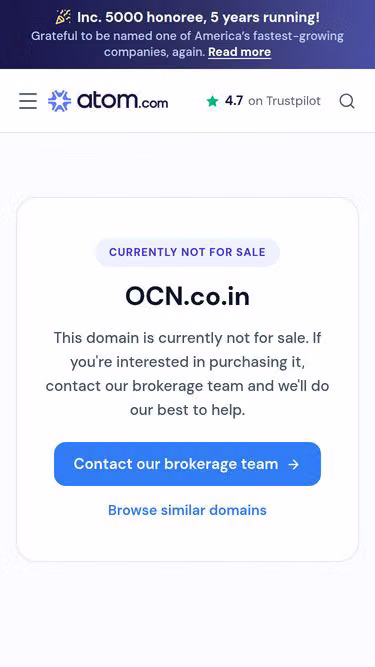 Screenshot of ocn.co