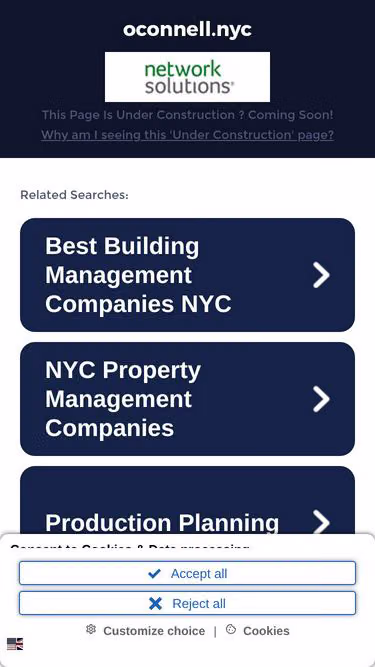 Screenshot of oconnell.nyc