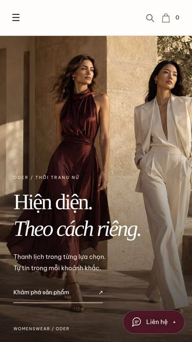 Screenshot of oder.com.vn