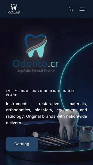 Screenshot of odonto.cr