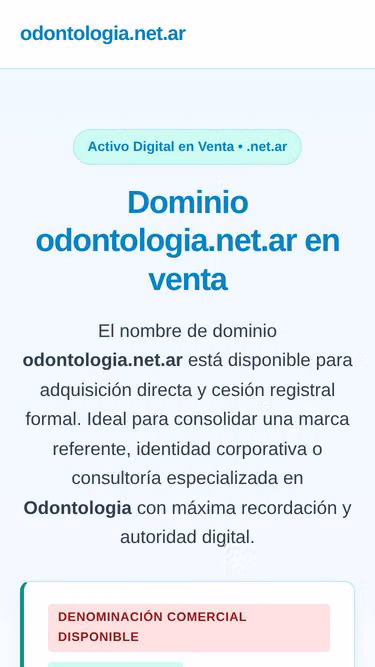 Screenshot of odontologia.net.ar