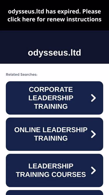 Screenshot of odysseus.ltd