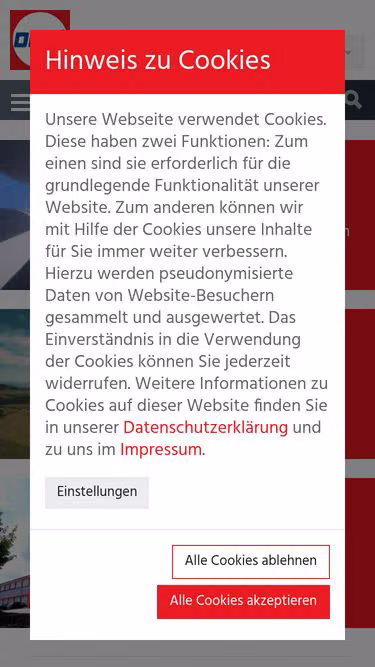 Screenshot of oest.de